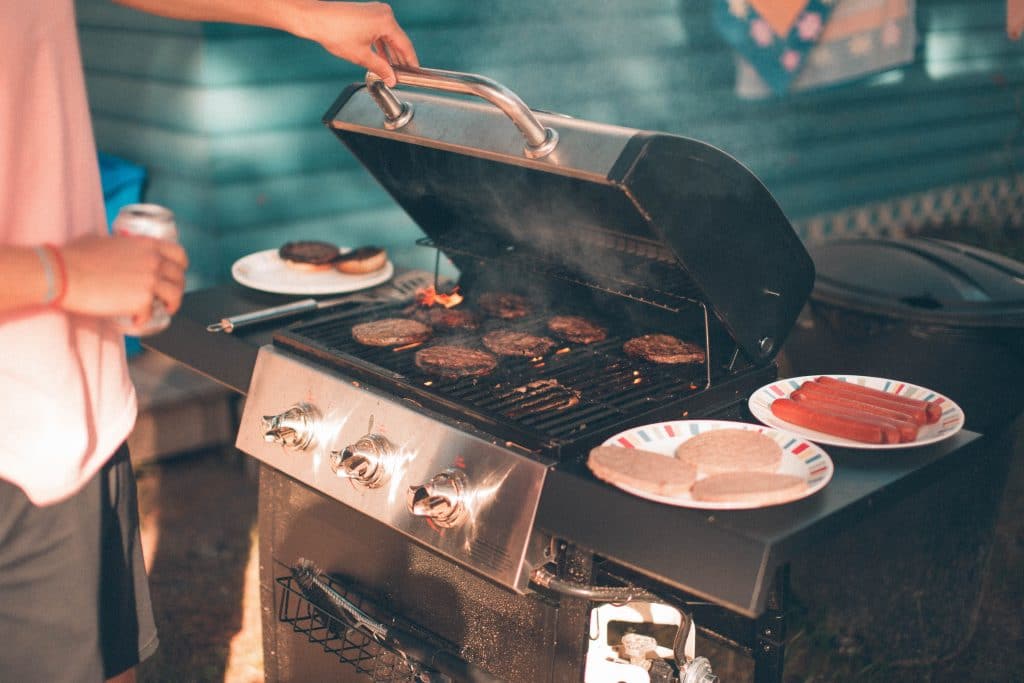 Stock image: grilling